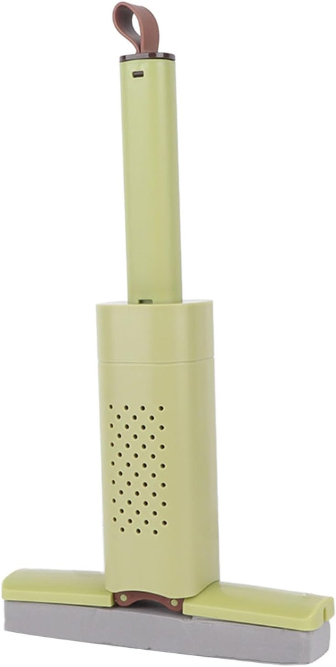 Mini Mop Cleaning Tool, Short Damp Duster, Portable Self Squeeze Mop for Mirrors, Vents, Blinds, and Desk