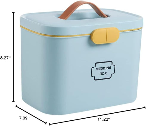 Versatile First Aid Organizer with Handle for Indoor & Outdoor Use