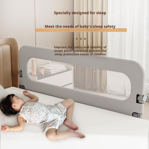 ZOtterly (36 Inch) Baby Bed Rail Guard for Toddlers, Grey, Oxford Fabric, Iron Pipe, Rectangular, Swing Down Bedrail