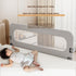 ZOtterly (36 Inch) Baby Bed Rail Guard for Toddlers, Grey, Oxford Fabric, Iron Pipe, Rectangular, Swing Down Bedrail