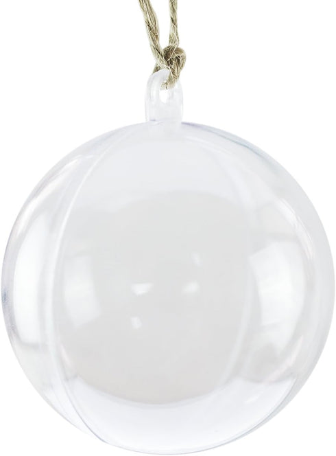 Super Z Outlet Clear Plastic Acrylic Bath Bomb Mold Shells Kit, 12 Pack (60mm)