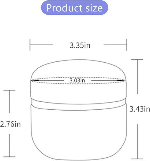 Topwon Powder Case with Powder Puff, Body Powder Container for Baby & Mom (Flower)
