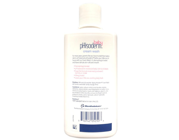 Phisoderm 8 oz (Pack 8) Baby Tear-Free Cream Wash