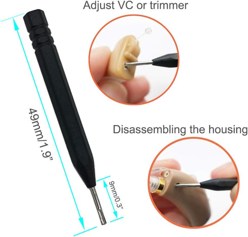8 Pieces Hearing Aid Amplifier Cleaning Tools, Earbuds/Headphones/Airpods Cleaner Brush Kits with Case