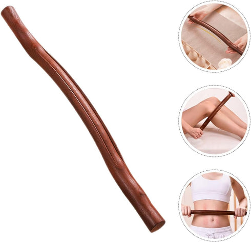Wooden Massage Stick Body Massage Roller for Muscle Relaxation Manual Gua Sha Tool Acupressure Pen Spa Muscle Massagers