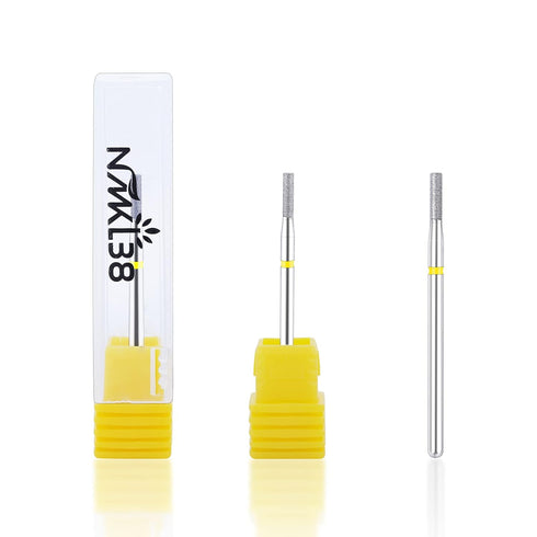 NMKL38 Electric Nail Drill File Tool, Small Barrel Shape Diamond Bit Cuticle Cleaner for Manicure Pedicure Kit