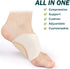 Arch Support Sleeves, Adjustable Orthotic Wrap Compression Brace with Gel Pad for Flat Feet & Plantar Fasciitis Pain