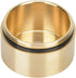 Keenso Waterproof Brass Pill Box, Dustproof Travel Pill Case, Round Copper Pill Fob Holder -pro Dry (M)