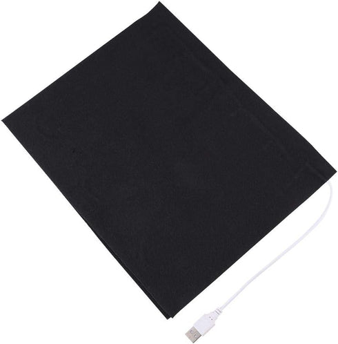 Heating Pad, 5V USB Washable Super Large Carbon Fiber Electric Cloth for Neck, Back, Stomach, Black