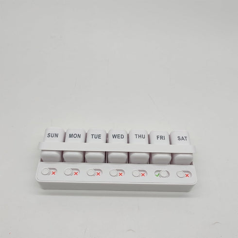 HGIYA Family First Aid Box Portable Medicine Chest Storage Cabinets Organizer Pill Weekly Medication