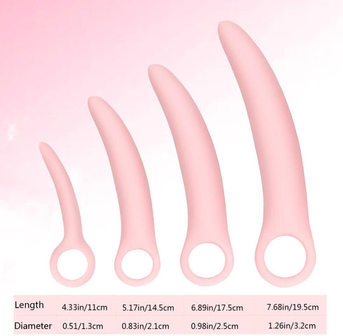 Lyniya 4-Pack Set Silicone Pelvic Floor Muscle Dilator Trainer