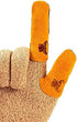 G & F Products 8128XL Cowhide Leather Guard, Finger Protection, X-Large, Tan