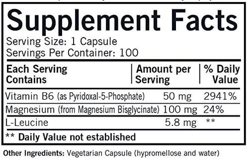 Kirkman – P-5-P (Pyridoxal 5-Phosphate) with Magnesium Bisglycinate - Hypoallergenic