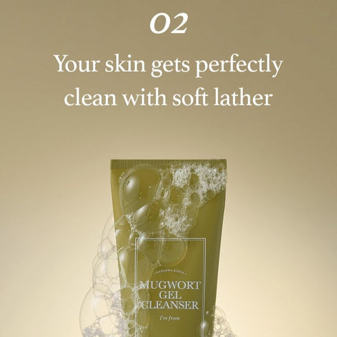 I'm from Mugwort Gel Cleanser, 150ml | Calming and Soothing Low pH Korean Face Wash for Sensitive Skin