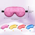 BBTO 4 Pcs Smooth Soft Silk Sleep Eye Masks with Adjustable Strap Blindfold for Travel Relaxation (Blue, Watermelon