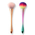 SILPECWEE 2 Pcs Nail Dust Brushes, Dip Powder Brush for Acrylic Nails, Makeup, Blush, Nail Art Clean Up Tools