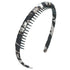 LOVEF 5 Pieces Fashion Headband for Women & Girls with Resin Plastic Teeth Comb Hair Hoop