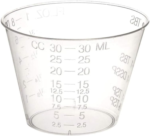 400 Epoxy Resin Mixing Cups, 1 Ounce Graduated Plastic