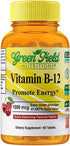 Greenfield Nutritions Halal Vitamin B12 1000mcg - 60 Sublingual Tablets - Cherry Flavored Fast Absorption