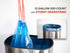 Tall Kitchen Recycling Trash Bags, 13 Gallon, Leakproof, Super Strong, Unscented, 200 Count