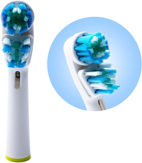 Pack 20 Double Clean Brush Heads, Compatible with Braun Oral-B Dual Clean Electric Toothbrush