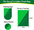 Hommaly 2 Gallon Small Clear Trash Bags, 200 pcs Strong 1.8 Gallon Garbage Bags for Bathroom, Office Waste Basket Liner
