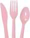 Party! 16 Forks, 16 Spoons & 16 Knives - Pink