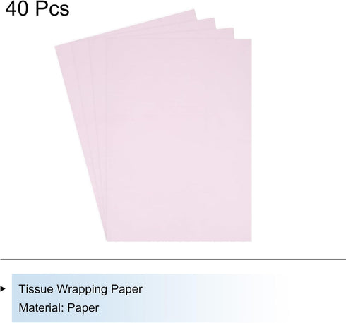 MECCANIXITY 40 Sheets Light Purple Waterproof Tissue Paper, 20x28 Inch for Florist Bouquet Supplies