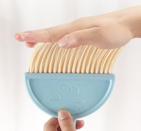 Small Broom and Dustpan Set, Mini Clean Brush with Dust Pan for Desktop, Cute Hand Broom Set (3PCS)