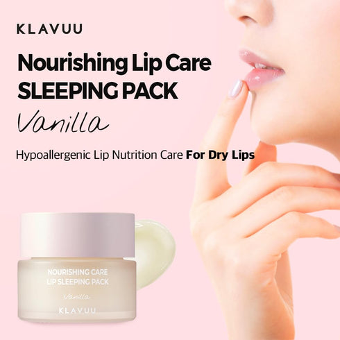 Klavuu Lip Mask Sleeping Pack, 0.7oz - Overnight Deep Hydrating Korean Lip Balm Treatment for Chapped Lips