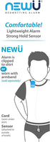 NewU Bedwetting Alarm, Blue; Full Featured with 8 Loud Tones & Strong Vibrations for Deep Sleepers, Boys & Girls