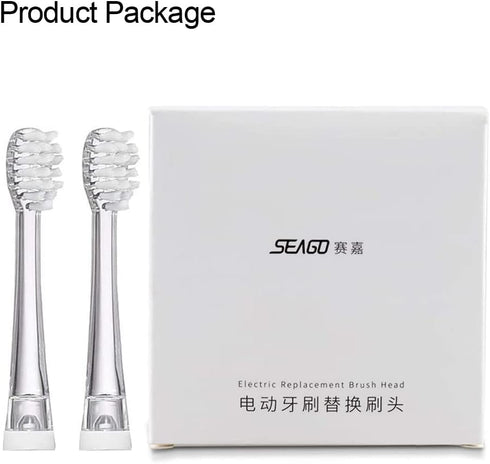SEAGO Toothbrush Replacement Heads - SG977 SG513, 8 Pack for Kids - Compatible with SEAGO Electric Toothbrushes