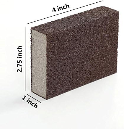 6 Pcs Heavy Duty Scrub Sponge, Magic Emery Sponge Brush,Nano Emery Sponge&Cleaning Sponge,Cleaning Brushes for Household use,Dark Brown by XZSUN