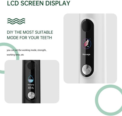 NB-1 Toothbrush,5 5 LCD Screen Electirc Modes intensities & DIY Mode,Rechargeable Sonic Electric Power Toothbrush
