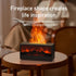 LUCOJET 150ML 7 Essential Oil Diffuser, Flame Fireplace Aromatherapy Diffuser, Ultrasonic Cool Mist Humidifier
