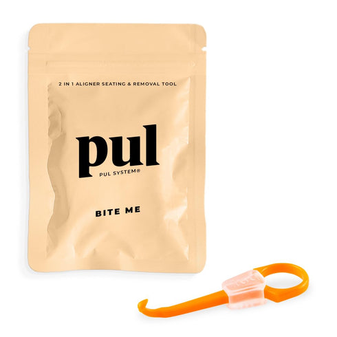PUL 2 in 1 Chewies & Clear Aligner Removal Tool Combo by The Pultool | Hygienic, Durable, Compact, Compatible with