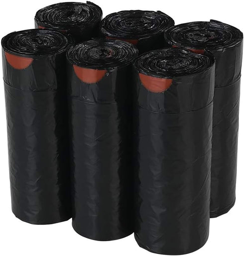 1.5 Gallon Small Drawstring Trash Bags, Black, 210 Counts