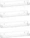 Nail Polish Rack Wall Mounted Shelf, 4 Pack Clear Acrylic Holder Organizer with Removable Anti-slip Inserts, 4 Tiers