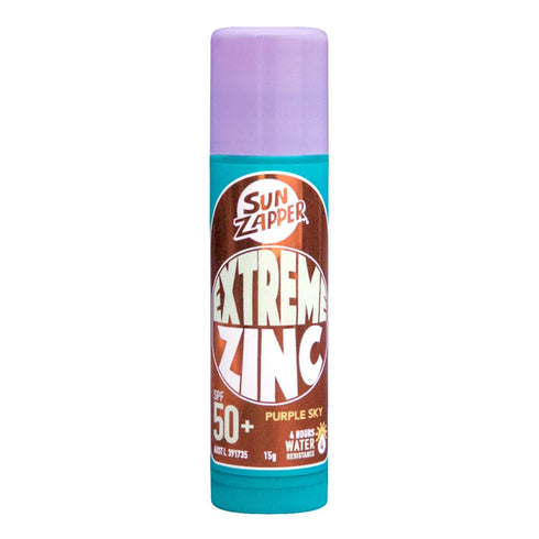 Sun Zapper (Purple Sky) Extreme Zinc Stick, Purple Mineral Sunscreen Stick SPF50+ for Unbeatable Sun Protection