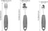 Set Healifty Adaptive Tableware Lightweight Non-Slip Utensils for Elderly with Hand Tremors Includes Fork and Two