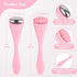 Hilph Mini Ice Roller for Face & Eyes, Face Eye Massager Roller Set for Puffiness Relief, Metal Facial Ice Roller