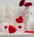 NatureMan 2 Pcs Valentine's Day Heart Candles- Red Love Heart Shape Scented Candles- Handmade Aromatherapy Candles