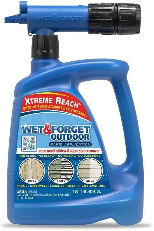 Wet & Forget Outdoor Moss, Mold, Mildew, & Algae Stain Remover Multi-Surface