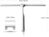 YAHENLI Shower Squeegees Stainless Steel with Self Adhesive Hook Window Squeegees for Shower Doors Bathroom Mirror
