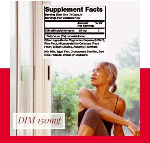 Olympian Labs DIM Supplement 150mg, 30 Capsule Supply for Estrogen Balance, Hormone Relief
