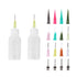 Supvox Tattoo Applicator Bottle with Needle Tip Glue, Temporary Henna Tattoo Kit Drawing Labels, 18pcs