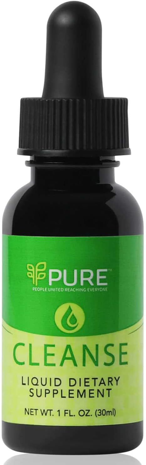 Pure Cleanse Liquid, 1 oz, Nature's Gentle Cleanse with Cascara Sagrada, Vegan-Friendly, Probiotics