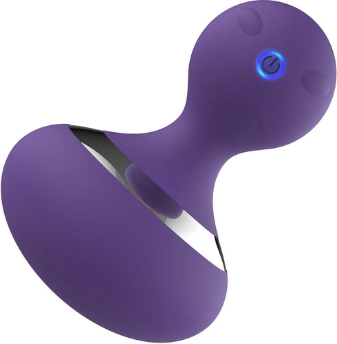 MANFLY Cordless Electric Handheld Massage Ball, Rechargeable Body Neck Massage Tool (Purple)