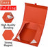 5 Pcs Red Magnetic Gift Box for Presents, 10.8x7.5x3.5 Inches, Luxury Collapsible Box for Wedding, Birthday