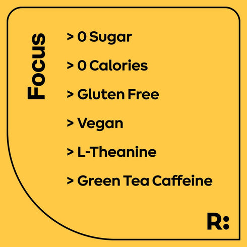 RYDE: Focus Shot, Orange Flavor, L-Theanine & Ginseng, Caffeine, 0 Calories, 0 Sugar, 2 FL OZ Shots, 8 Pack